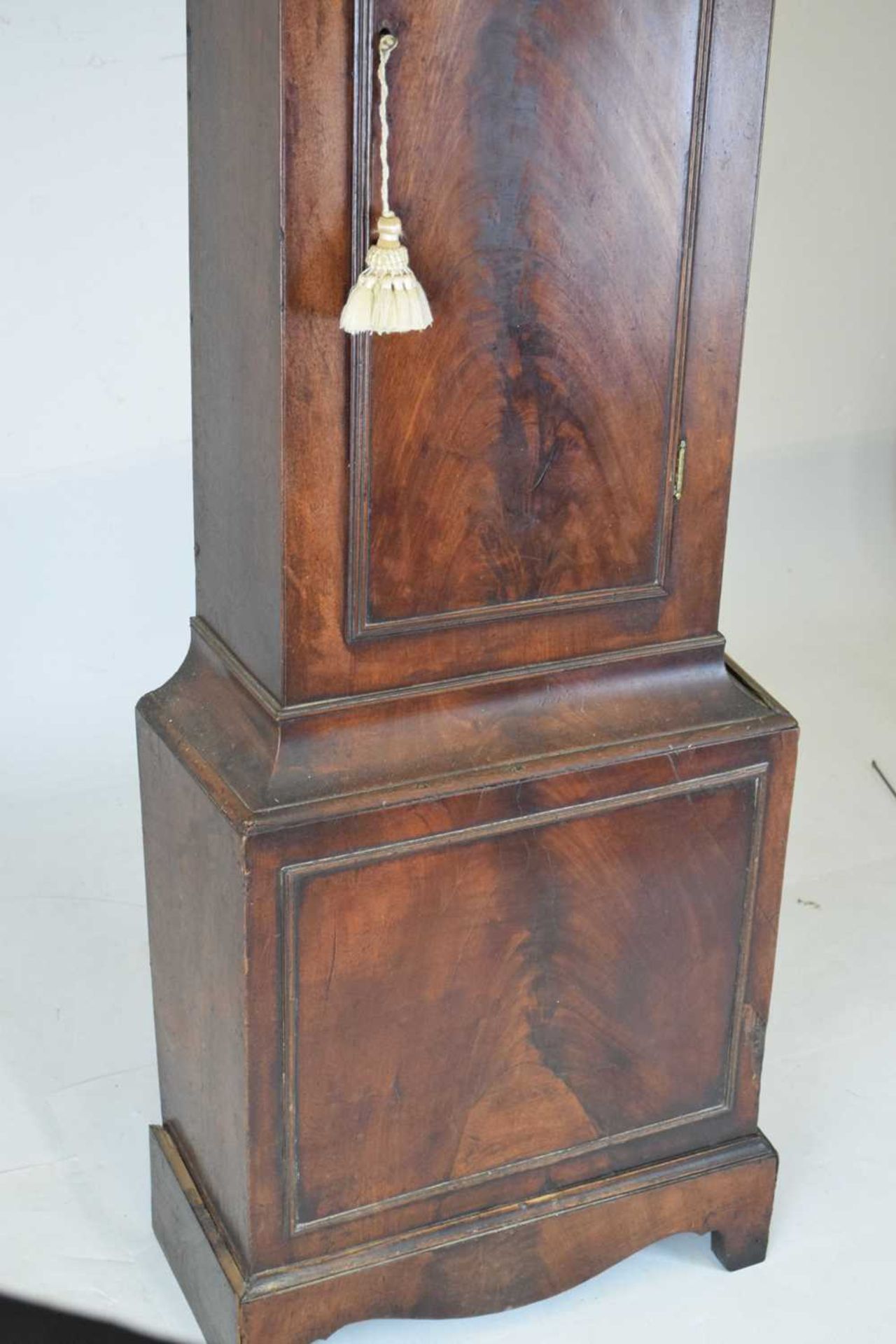 Early 19th Century mahogany cased 8-day painted dial longcase clock, Mallett, Barnstaple - Image 8 of 13