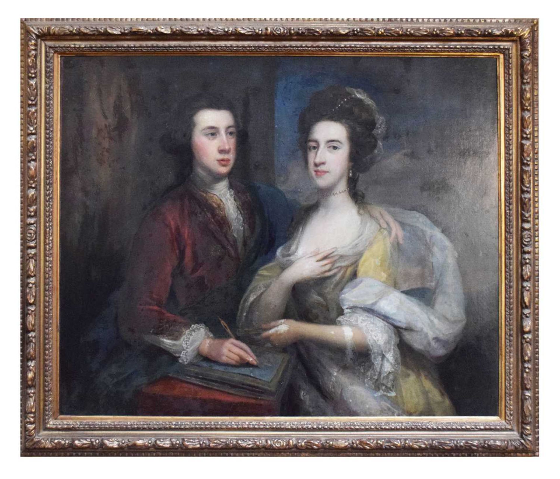 Circle of Arthur Pond, (circa1701-1758) - Oil on canvas, Henry and Susanna Hoare - Image 16 of 33