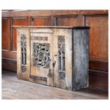 Boarded oak mural livery cupboard