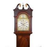 Caleb Evans, Bristol (fl. c. 1766-1775) - George III mahogany cased 8-day brass dial longcase clock