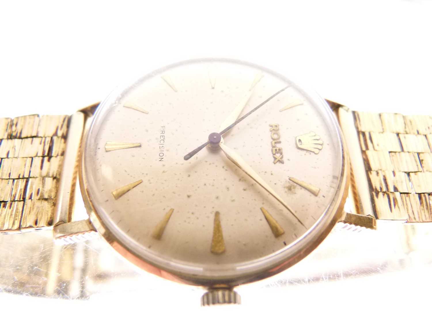 Rolex - Gentleman's 1960s Precision 9ct gold cased wristwatch - Image 3 of 9