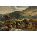 William Henry Mander (1850-1922) - Oil on canvas - Lledr Valley, Pont-y-Pant