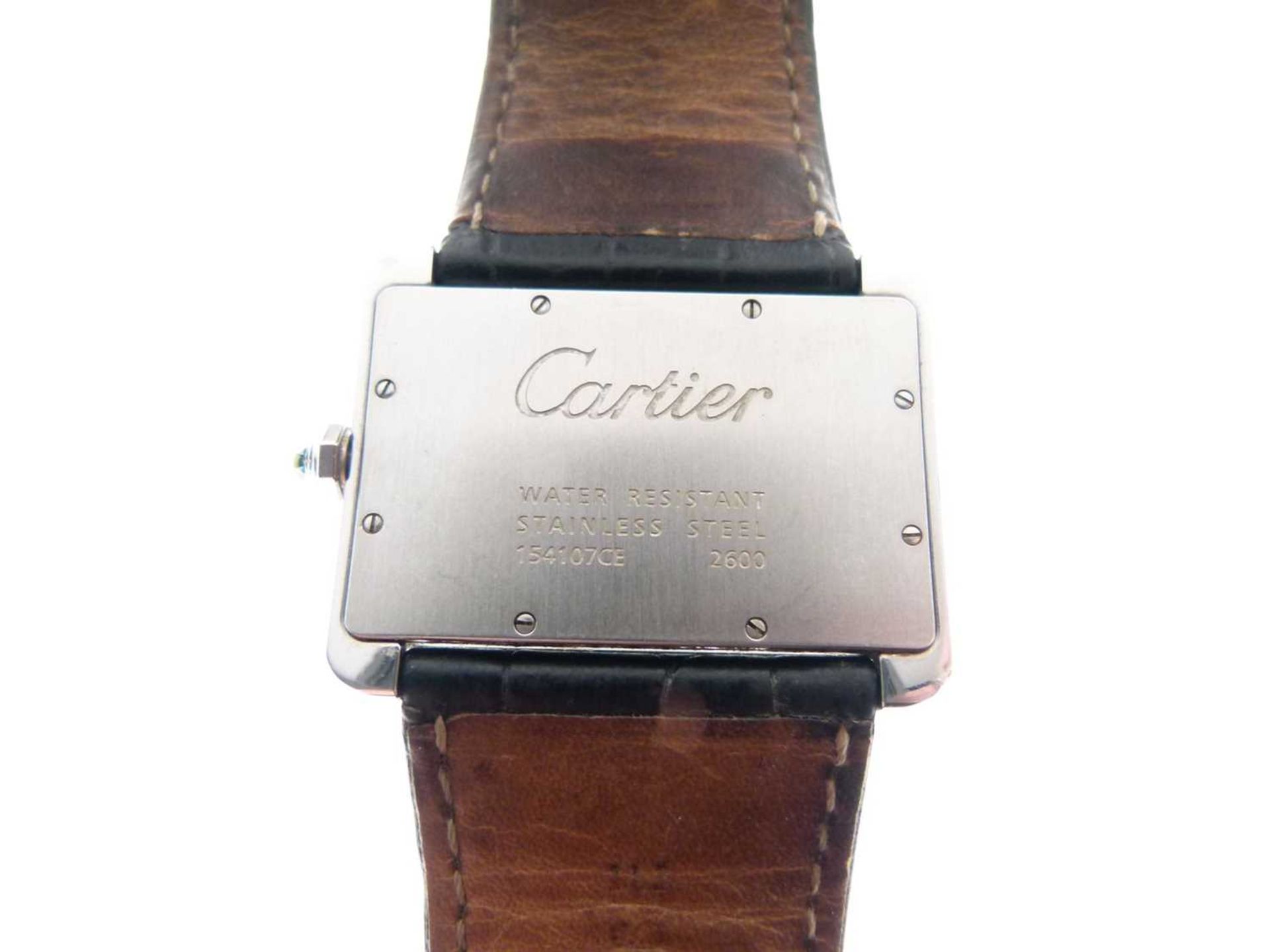 Cartier - Gentleman's Tank Divan stainless steel cased wristwatch - Image 5 of 8