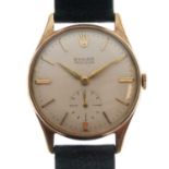 Rolex - Gentleman's Precision 9ct gold cased wristwatch