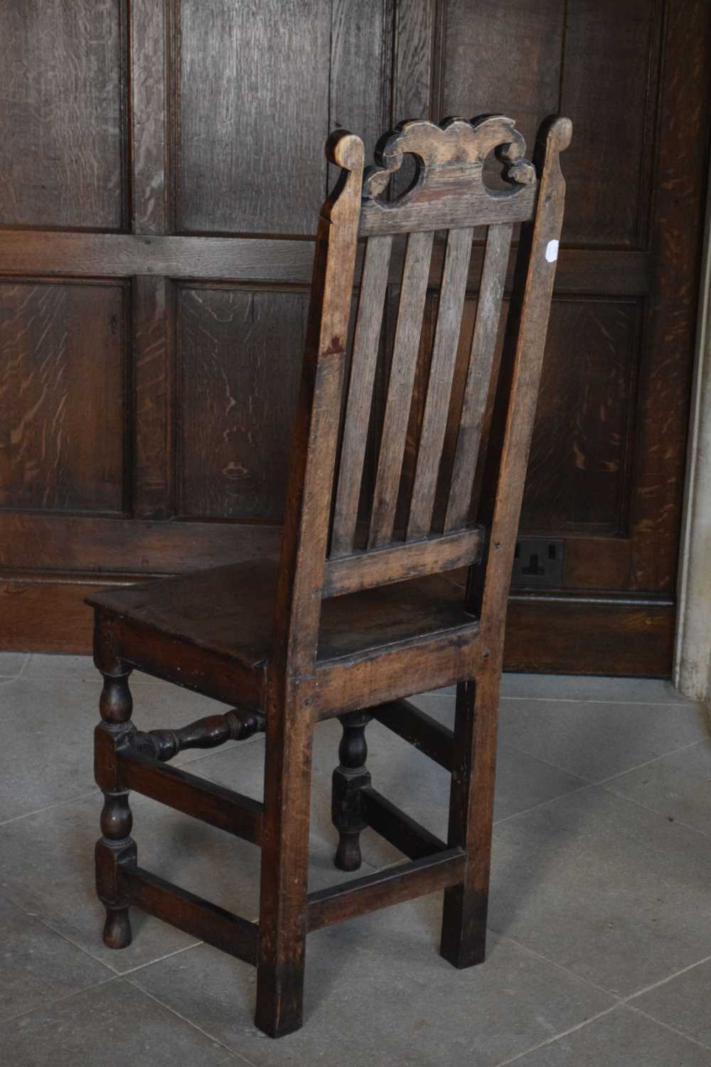Harlequin set of twelve late 17th Century oak high-back dining chairs - Image 15 of 25