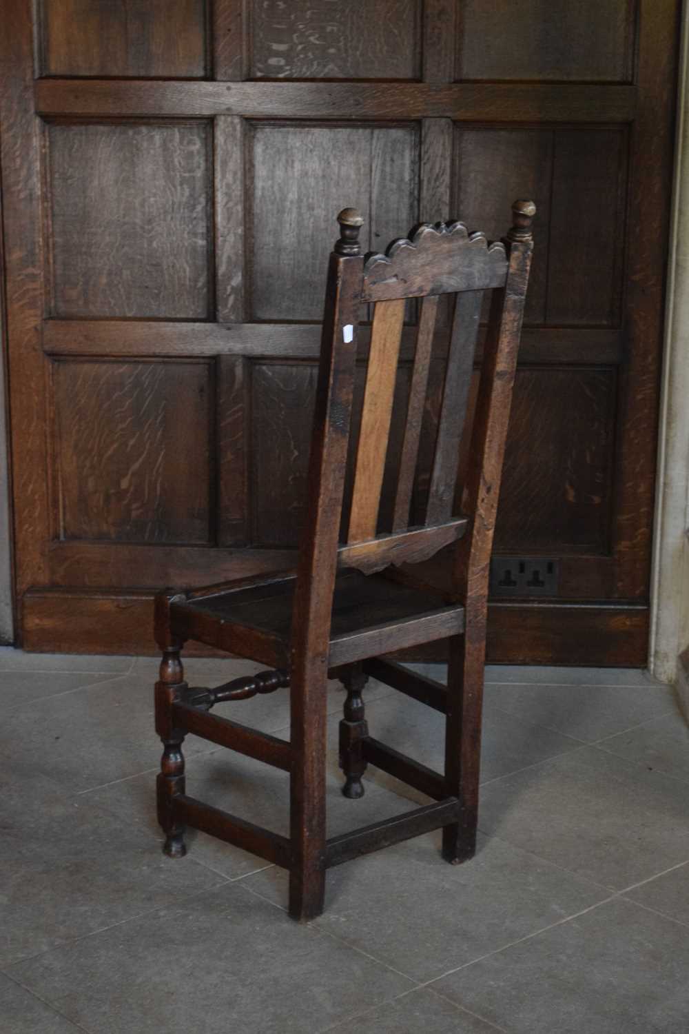 Harlequin set of twelve late 17th Century oak high-back dining chairs - Image 17 of 25