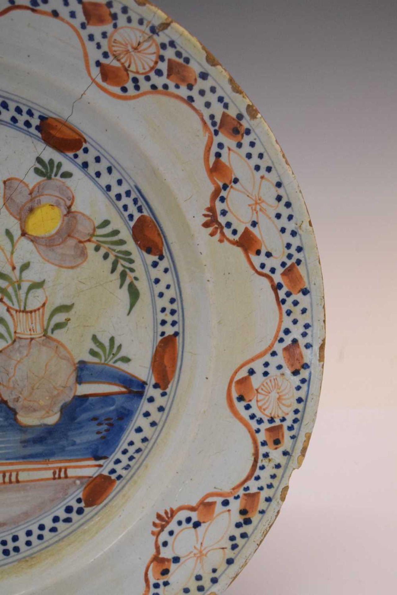 18th Century English Delftware dish - Image 6 of 11