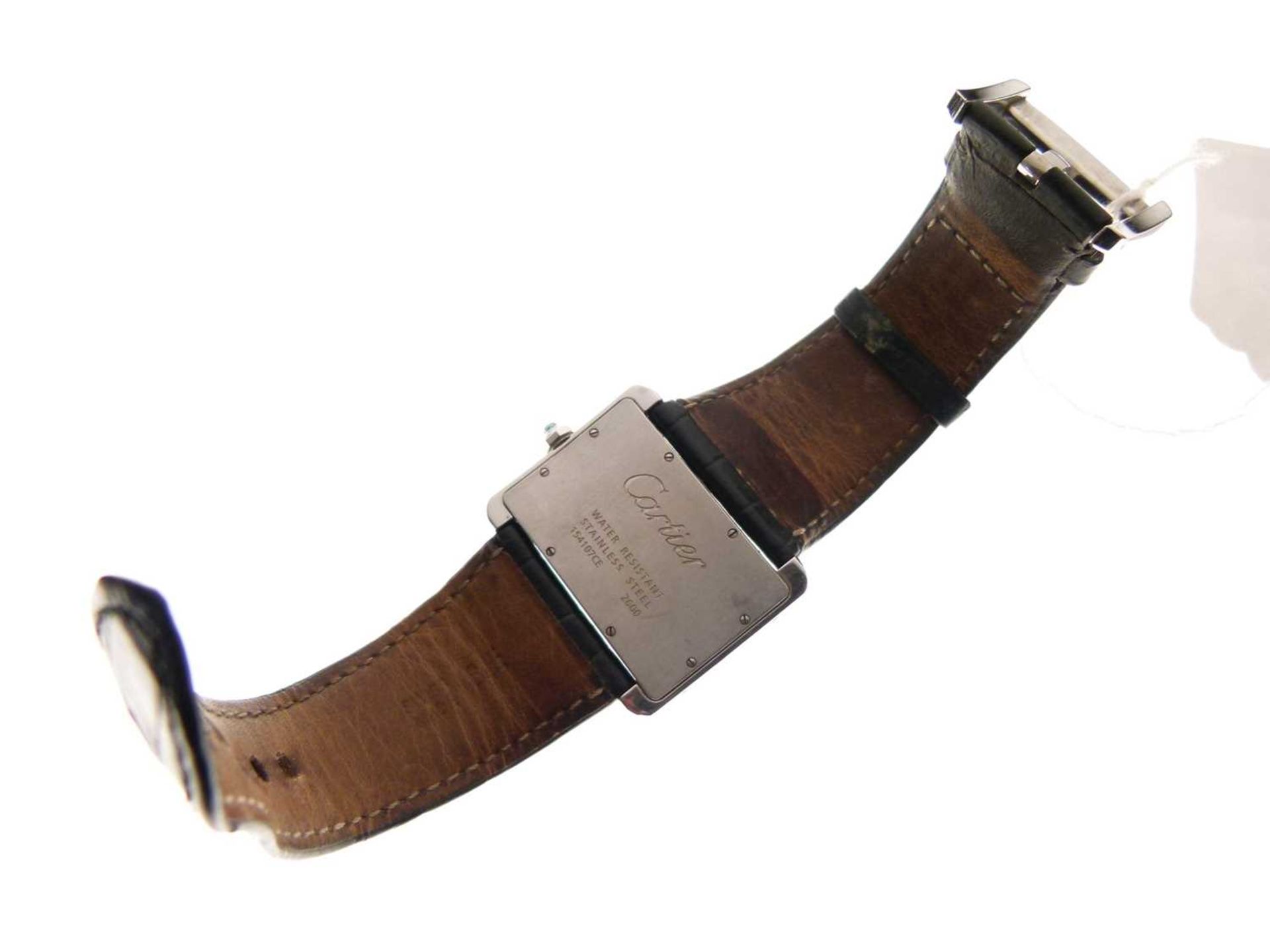 Cartier - Gentleman's Tank Divan stainless steel cased wristwatch - Image 7 of 8
