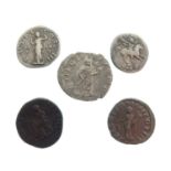 Five Roman Imperial coins