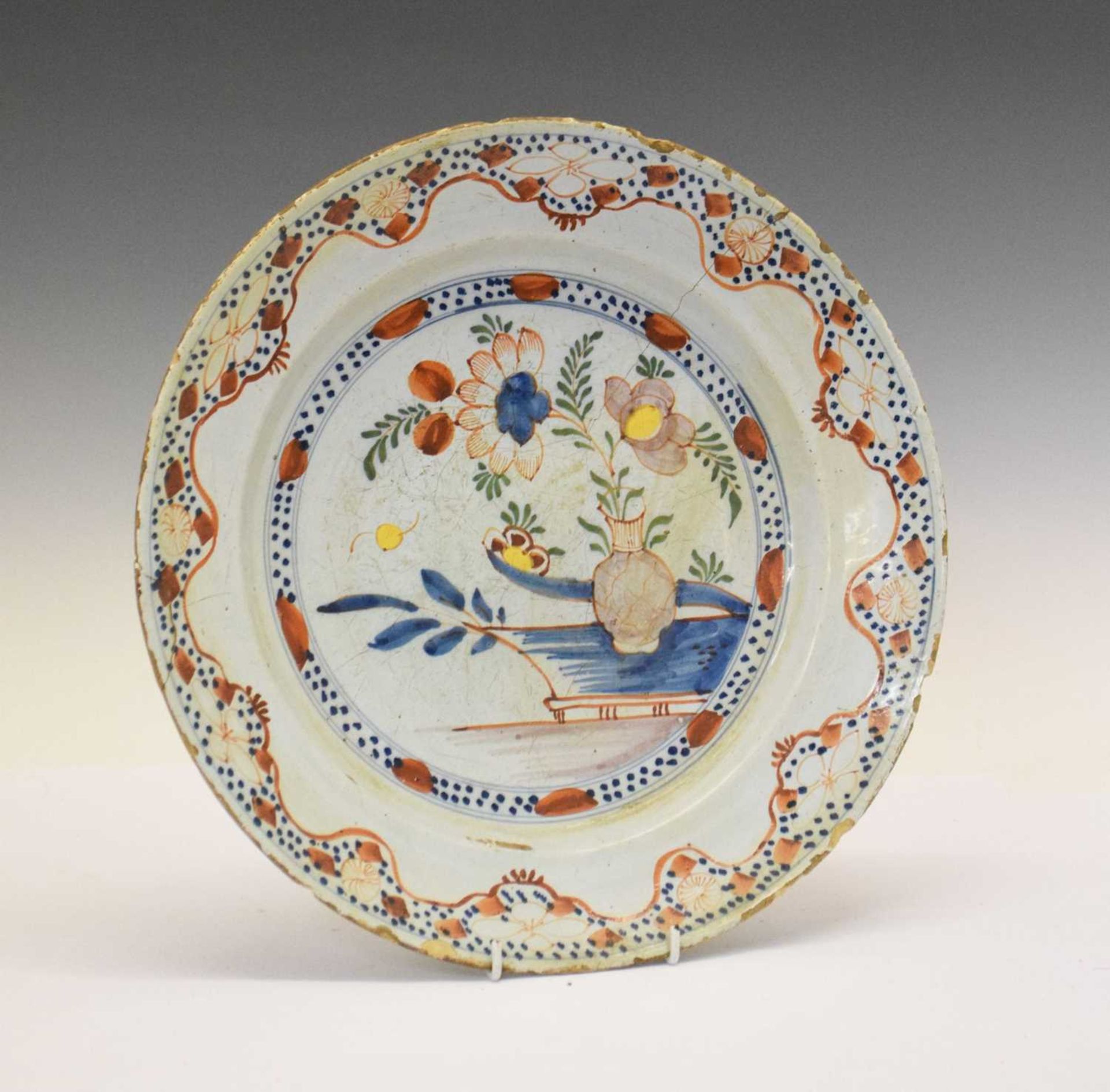 18th Century English Delftware dish