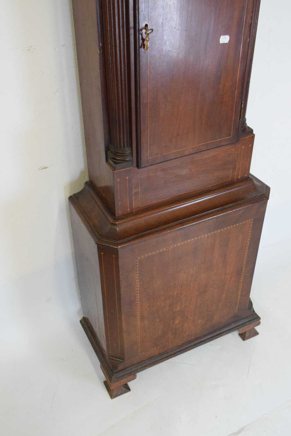 Early 19th Century inlaid mahogany cased 8-day brass dial longcase clock - Richard Hornby, Oldham - Image 9 of 14