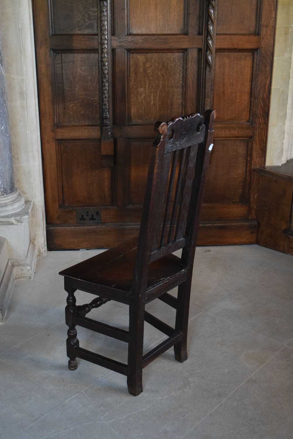 Harlequin set of twelve late 17th Century oak high-back dining chairs - Image 23 of 25