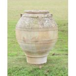 Large antique-style terracotta 'Pithos' jar