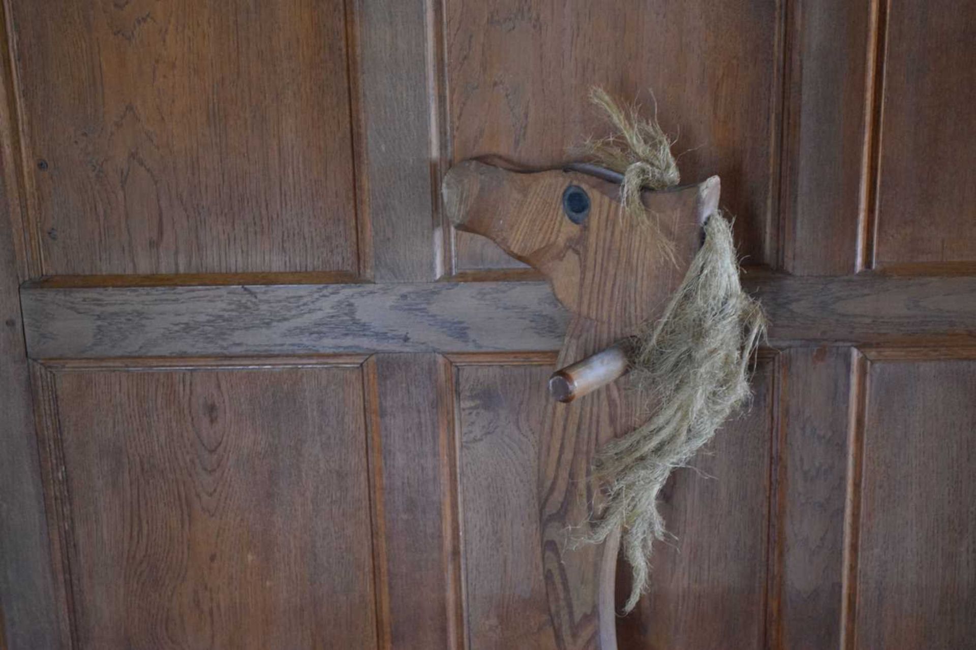 Vintage carved oak hobby horse - Image 4 of 9