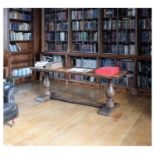 17th Century Continental walnut trestle table