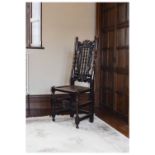 Late 17th Century oak side chair