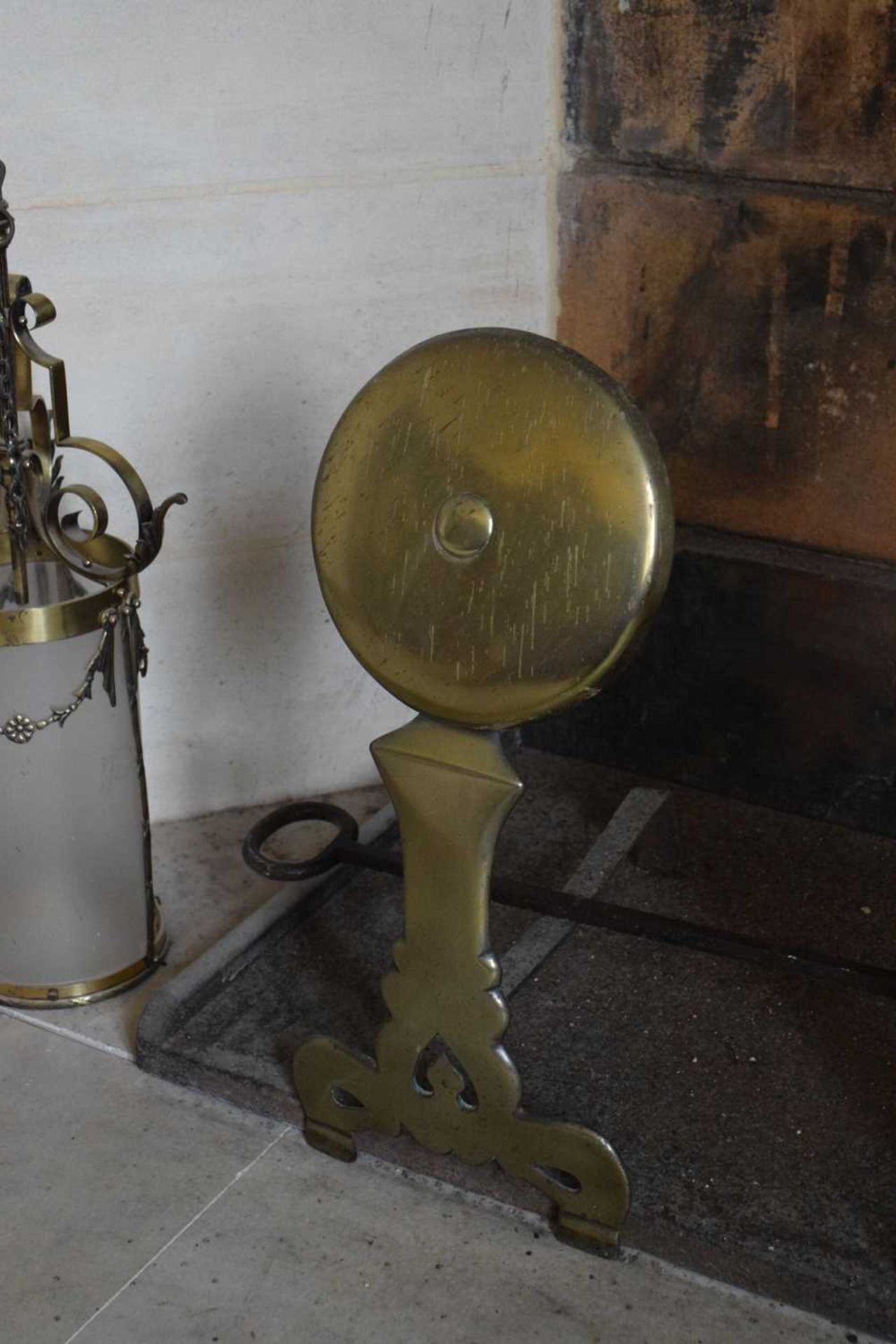 Pair of late 17th Century brass andirons - Image 9 of 13