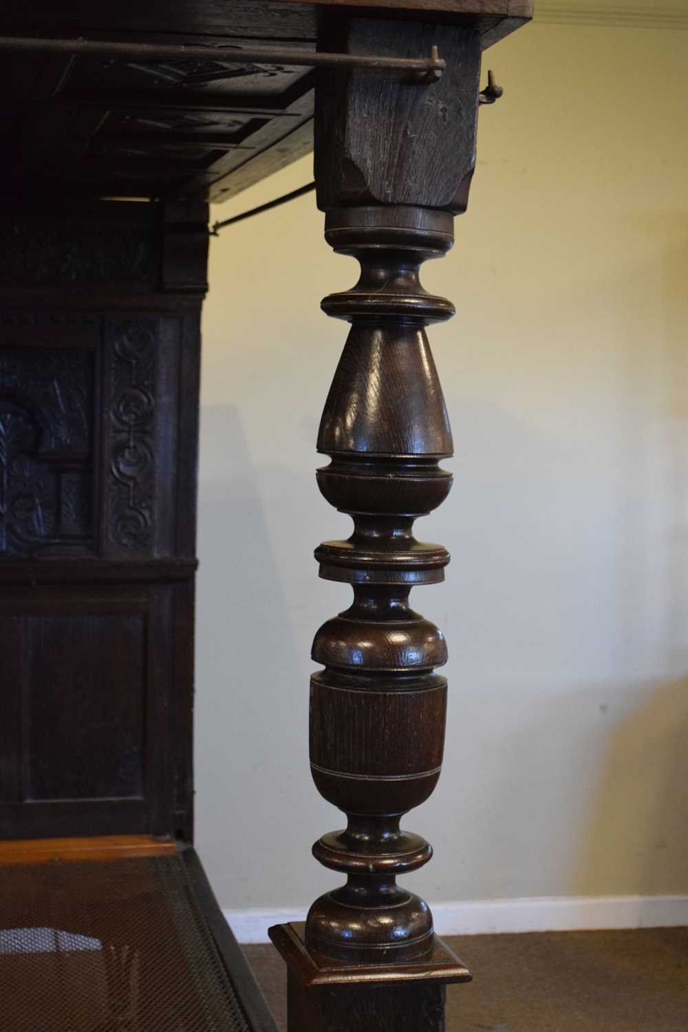 The Aldwick Court carved oak tester bed - Image 5 of 13