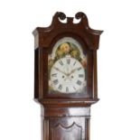 Early 19th Century mahogany cased 8-day painted dial longcase clock - W. B. Cornforth, Macclesfield