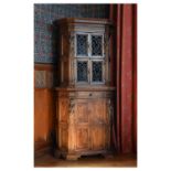 French walnut side cabinet