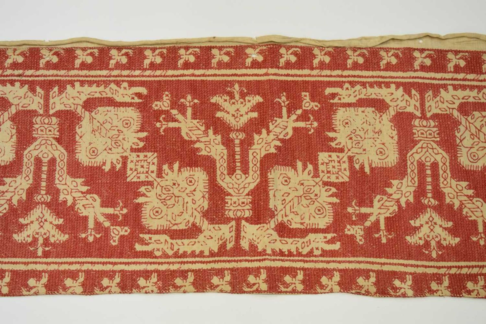 17th Century Italian embroided linen table runner - Image 3 of 8