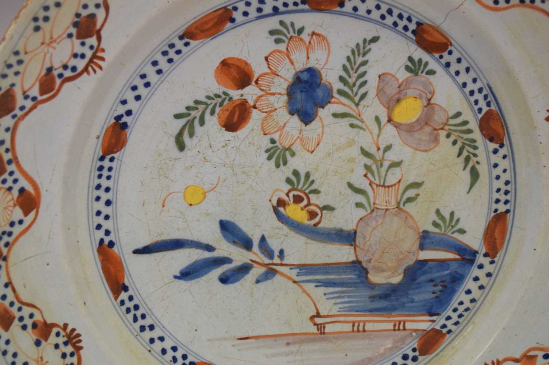 18th Century English Delftware dish - Image 3 of 11