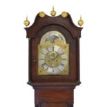 Early 19th Century inlaid mahogany cased 8-day brass dial longcase clock - Richard Hornby, Oldham