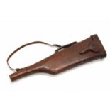 Leather gun case