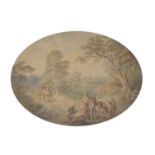 Early 19th Century - Watercolour - Landscape with figures and donkeys