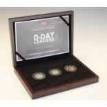 Limited edition 75th Anniversary of the D-Day Leaders £2 coin Isle of Man set