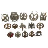 Quantity of military cap badges