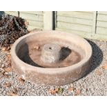 Sandford Stone composite stone water feature in the form of a Mill Wheel