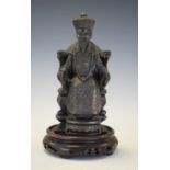 Bronzed composition Chinese figure