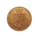 Queen Victoria gold half sovereign, 1867