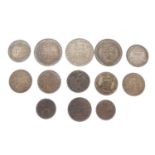 Various silver coinage