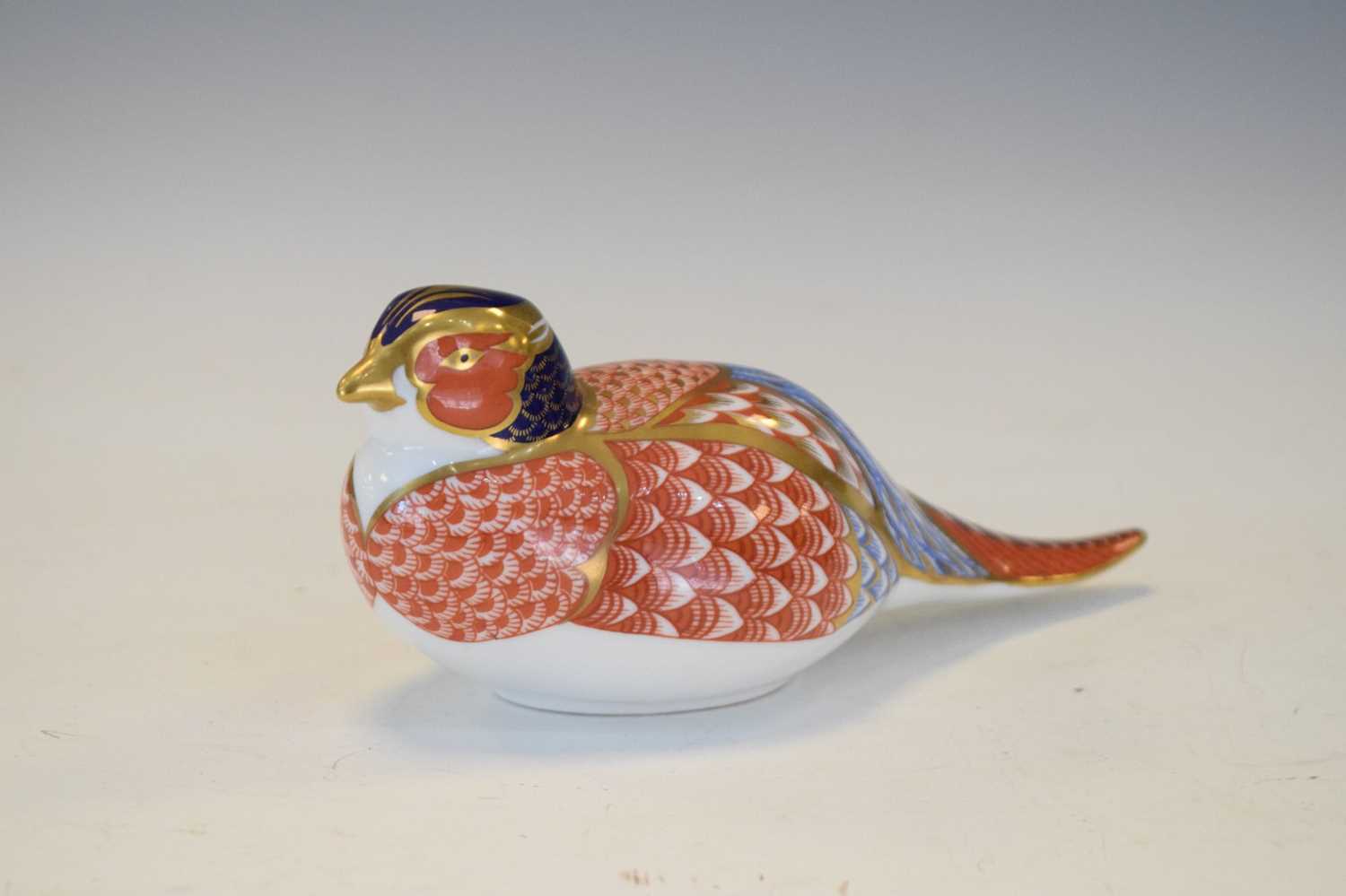 Royal Crown Derby paperweight in thee form of a pheasant - Image 6 of 6