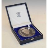 Royal Mint Alderney 50 pounds Trafalgar silver kilo coin, 2005