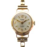 Flora - Lady's 9ct gold cocktail watch