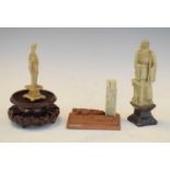Soapstone figure with stand