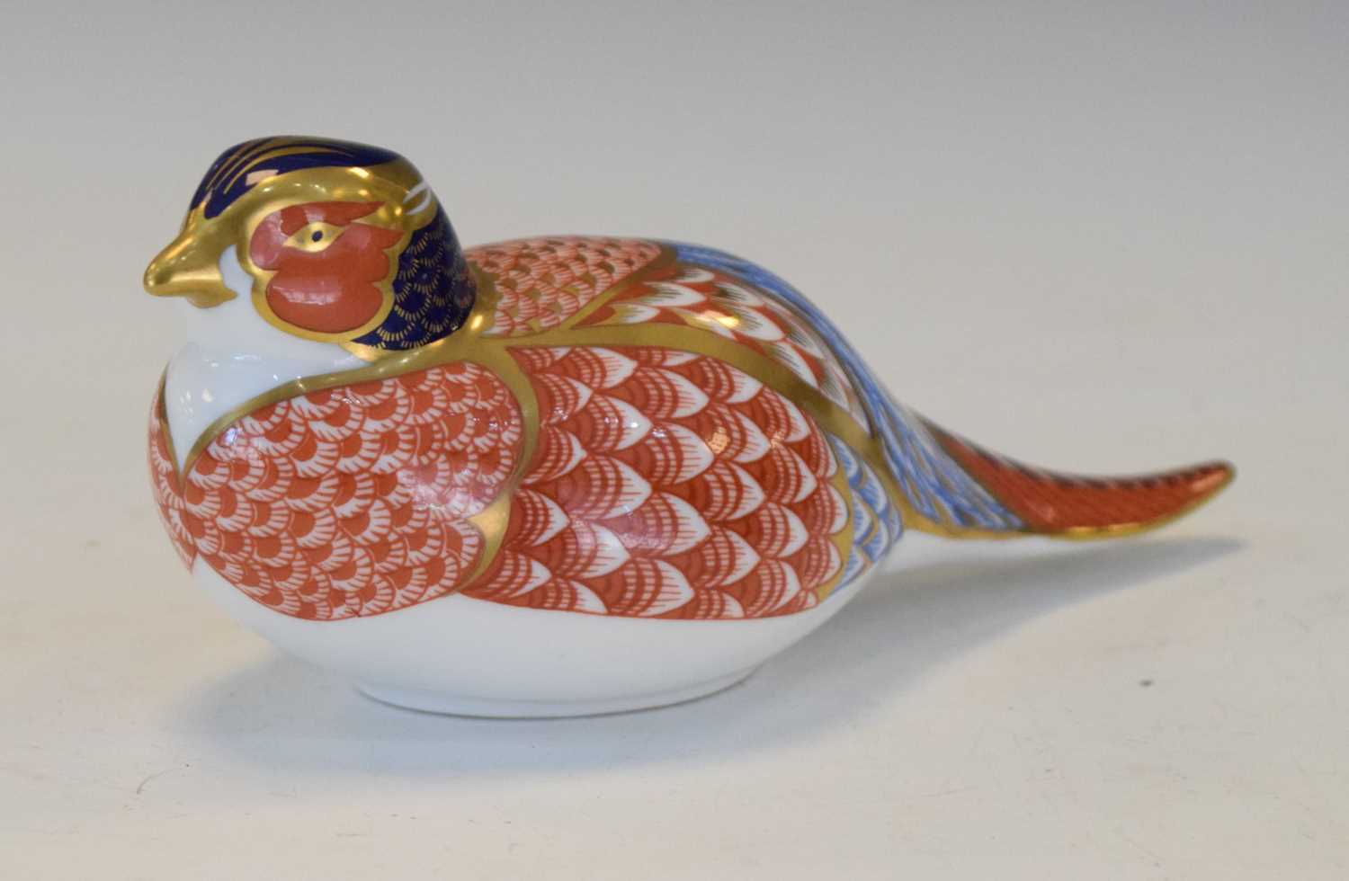 Royal Crown Derby paperweight in thee form of a pheasant