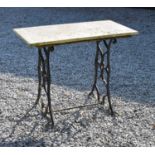 Marble topped garden table