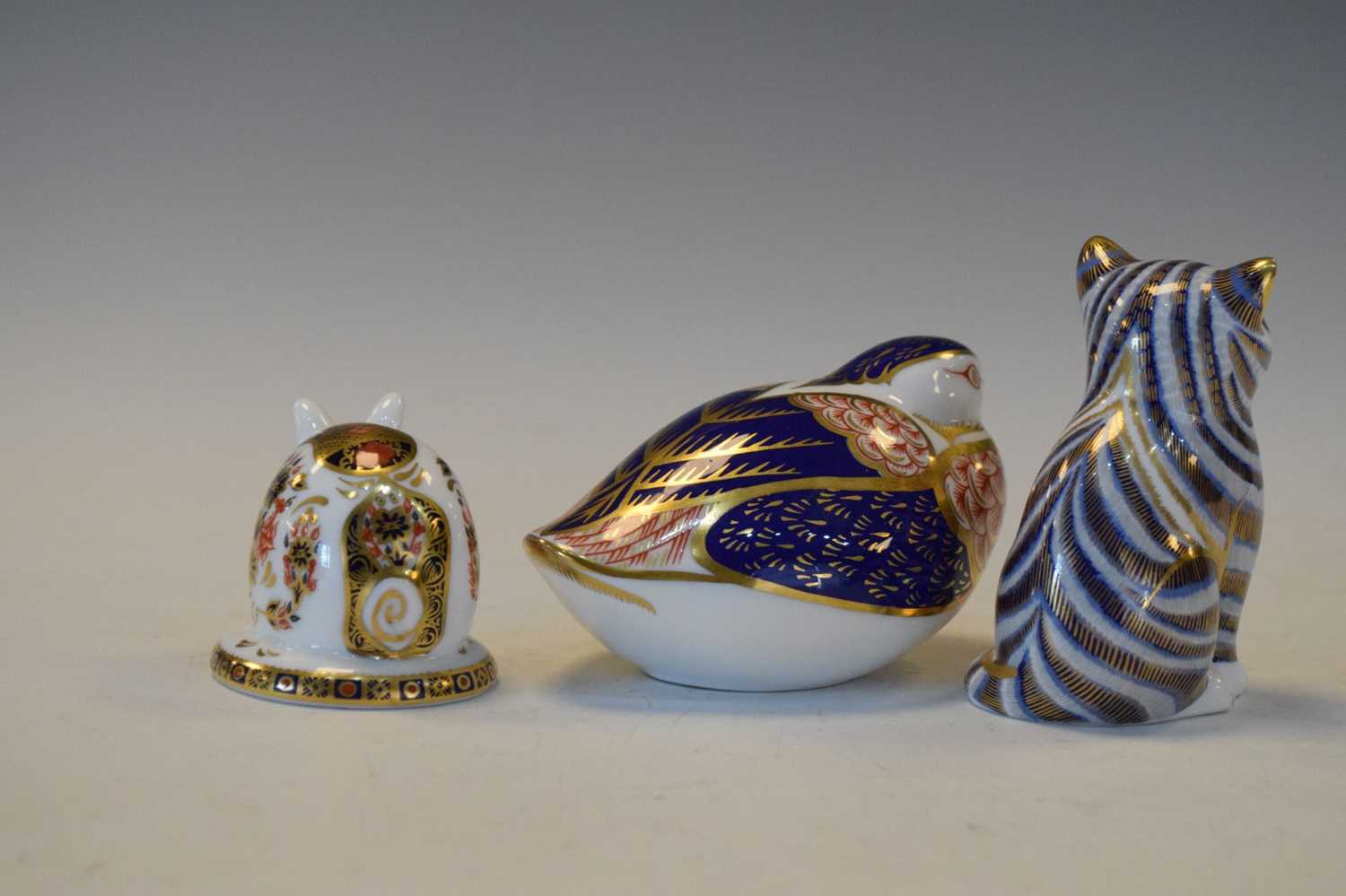 Royal Crown Derby - Three animal paperweights, - Image 3 of 8