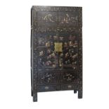 19th Century Chinese Qing Dynasty lacquered cabinet