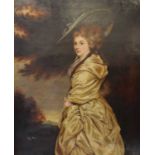 After Sir Joshua Reynolds - Oil on canvas - Portrait of Lady Henrietta Antonia Herbert