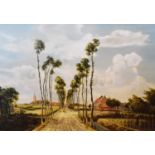 After Meindert Hobbema - Print on canvas - The Avenue at Middelharnis