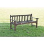 Lister & Co. teak garden bench or seat