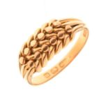 18ct gold 'keeper' ring