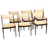 Set of six Danish Udlum Mobelfabrik teak chairs