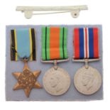 Second World War medal trio