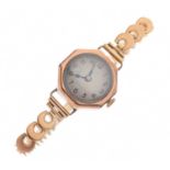 Pinnacle - Vintage 9ct gold lady's bracelet watch